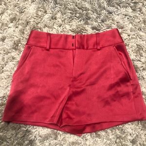 Alice and Olivia silky pink shorts